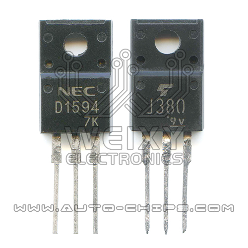 D1594 J380  commonly used vulnerable chip for excavator ECU(one pair)