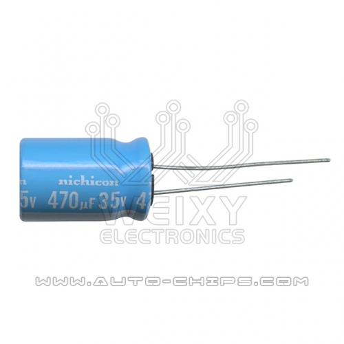 470uf 35v commonly used vulnerable electrolytic capacitor for automotive ecu