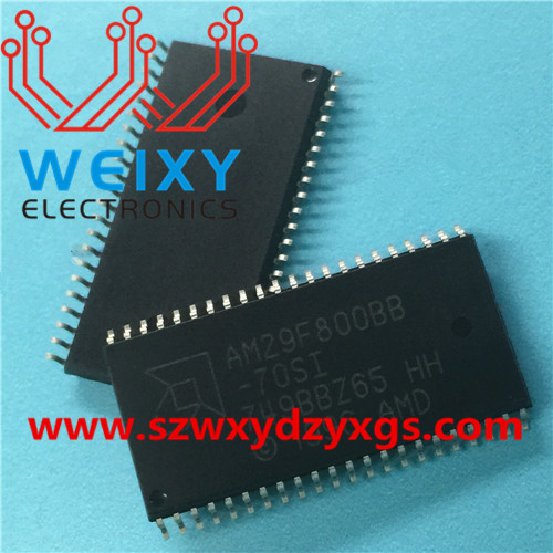 AM29F800BB-70SI  Commonly used vulnerable flash chip for automobiles