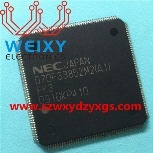 D70F3385ZM2(A1)  commonly used vulnerable flash chip for automotive MCU