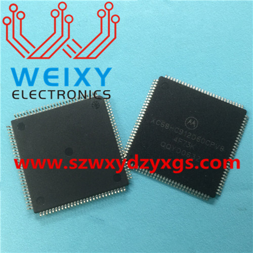 XC68HC912D60CPV8 4F73K commonly used vulnerable flash chip for automotive MCU