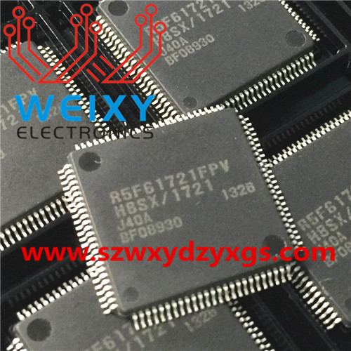 R5F61721FPV  commonly used MCU chip for Toyota airbag control unit