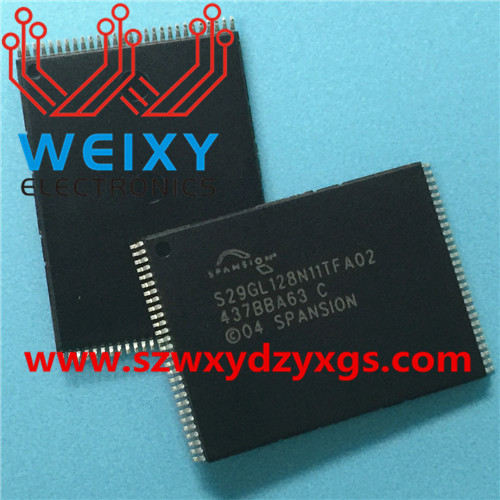 S29GL128N11TFA02 commonly used vulnerable chip for automotive audio and amplifier host