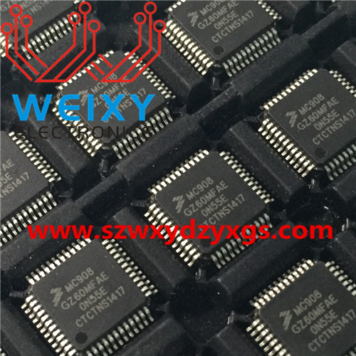 MC908GZ60MFAE 0N55E commonly used vulnerable flash chip for automotive MCU