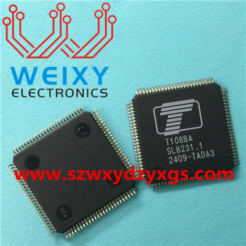 T108BA  commonly used vulnerable chip for automotive audio and amplifier host
