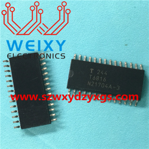 T6816  commonly used vulnerable driver chip for automotive air conditioner control units