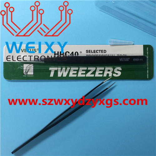 Fine-tipped tweezers for picking up IC