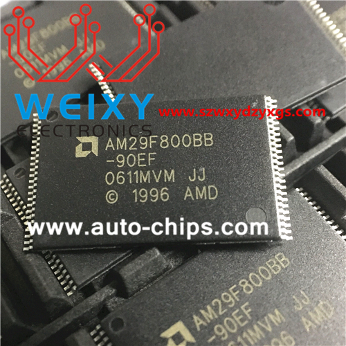 AM29F800BB-90EF commonly used vulnerable flash chip for automobile ECU