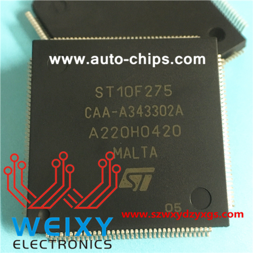 ST10F275 commonly used vulnerable MCU chip for automotive ecu