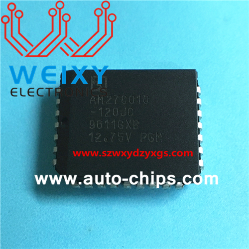 AM27C010-120JC commonly used vulnerable flash chip for automotive ecu