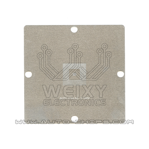 Stencil For the Audi J794 stereo host A5 chip re-plant