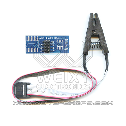 SOIC8 EPROM chip adapter, can read data on the PCB, do not remove the IC