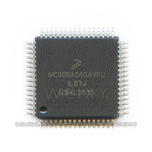 MC908AS60AVFU 1L87J  commonly used vulnerable flash chip for automotive MCU