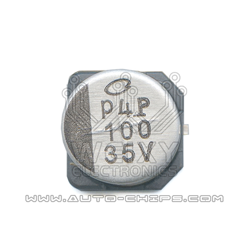 100uf 35v commonly used vulnerable electrolytic capacitor for automotive ecu