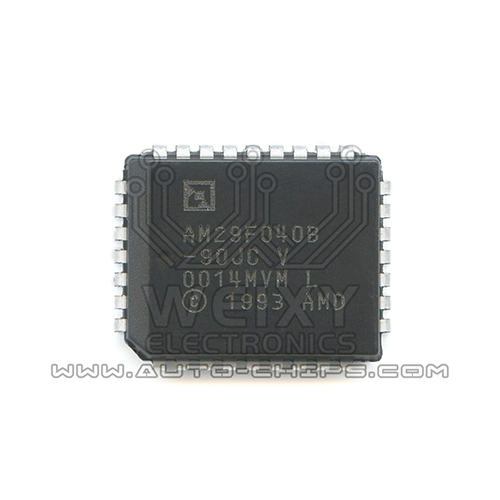 AM29F040B-90JC commonly used vulnerable flash chip for automotive ecu