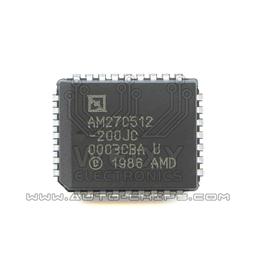 AM27C512-200JC  commonly used vulnerable storage chip for car and excavator
