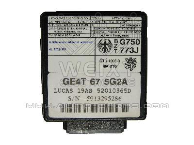 TMPro2 Software module 42 – Mazda immobox Lucas 19AS