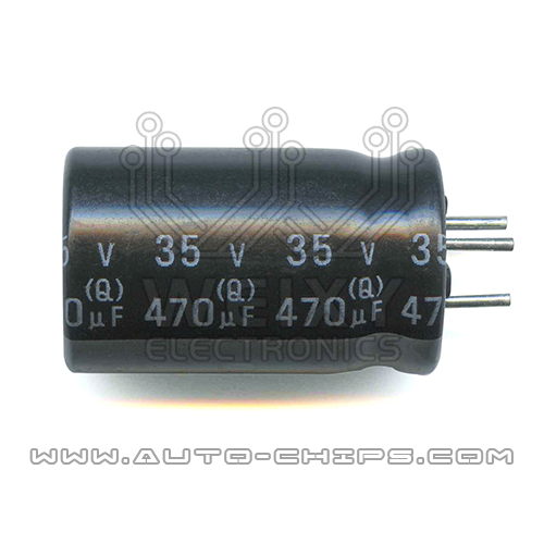 35V 470uf 3PIN capacitor for BMW N20 MEVD1724 DME