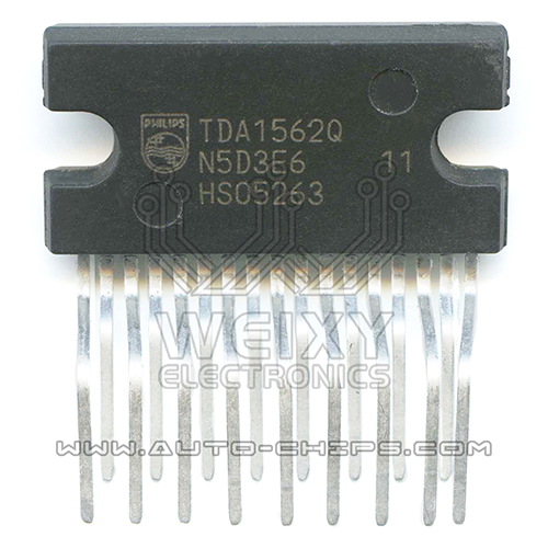 TDA1562Q commonly used vulnerable chip for automotive audio and amplifier host