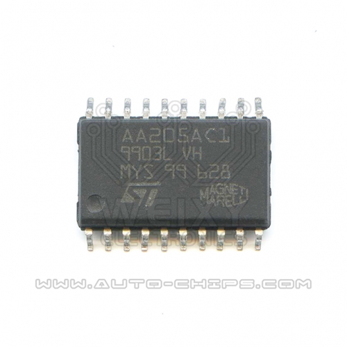 AA205AC1  commonly used vulnerable drive chip for Fiat ECU