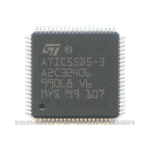 ATIC55D5-3 A2C32406  commonly used vulnerable chip for Automotive airbag control unit