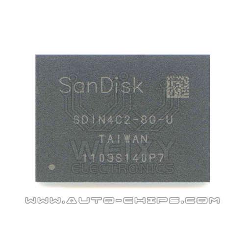 SDIN4C2-8G-U commonly used vulnerable chip for automotive radio