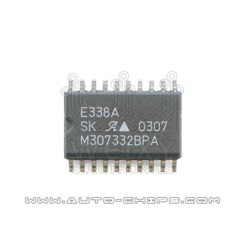 E338A Mitsubishi ECU commonly used vulnerable driver chip