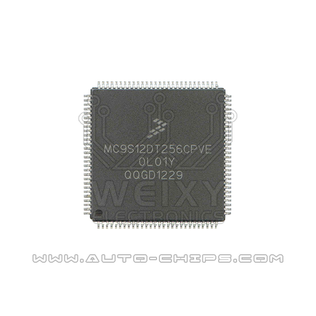 MC9S12DT256CPVE 0L01Y  commonly used vulnerable MCU memory chip for Mercedes-Benz EIS