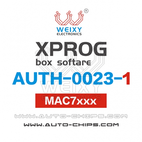 AUTH-0023-1 MAC7xxx Software for XPROG-BOX