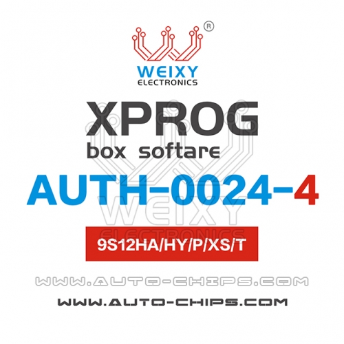 AUTH-0024-4 MC9S12HA/HY/P/VR/XS Software for XPROG-BOX