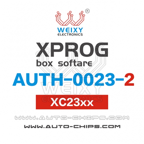 AUTH-0023-2 XC2xxx Software for XPROG-BOX