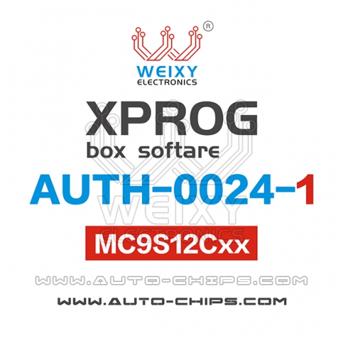 AUTH-0024-1 MC9S12Cxx Software for XPROG-BOX