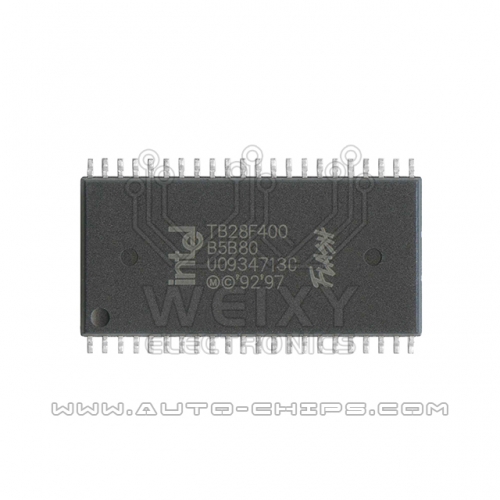 TB28F400B5B80  commonly used vulnerable flash chip for ECU