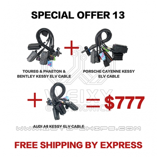 (WEIXY Electronics Special offer 13) 1PCS Toureg & Phaeton & Bentley cable + 1PCS Porsche Cayenne cable + 1PCS Audi A8 cable
