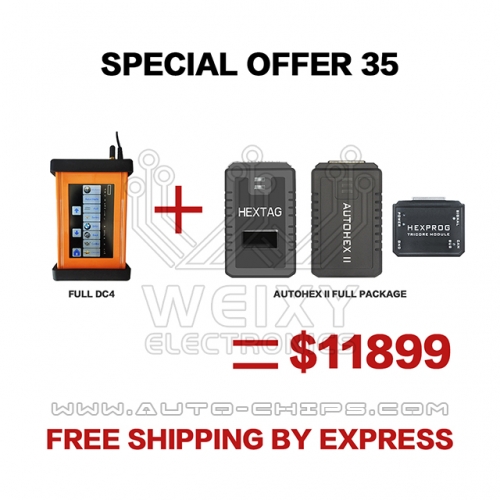 (WEIXY Electronics Special offer 35) 1set latest full DC4 + 1set Autohex II BMW full package