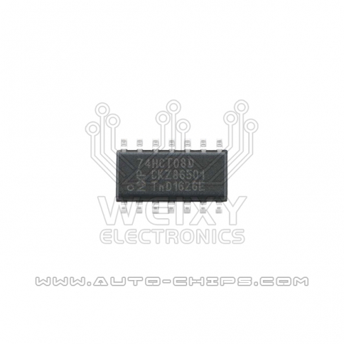 74HCT08D Commonly used vulnerable ECM driver chips for excavators