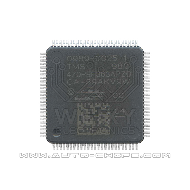 0989-0025 1 TMS 980 470PEFG63APZQ chip use for automotives ABS ESP