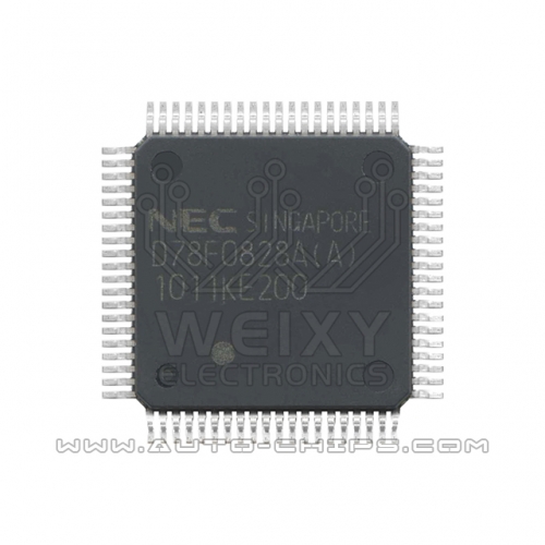 D78F0828A(A) commonly used vulnerable MCU flash chips for automotive dashboard