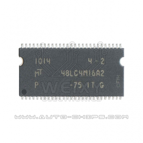 MT48LC4M16A2P-75ITG commonly used vulnerable chip for automotive audio and amplifier host