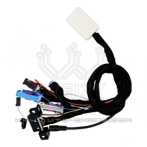 Test platform cable for Volkswagen VAG MQB & Audi dashboards with OBD & key coil connector