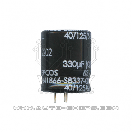 330uf 63V 3PIN capacitor use for automotives ECU