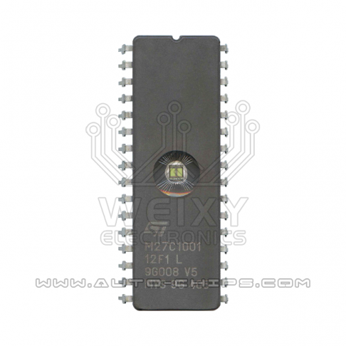 M27C1001-12F1L DIP32 commonly used vulnerable flash chip for automotive ecu