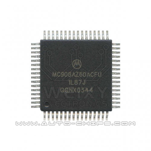 MC908AZ60ACFU 1L87J commonly used vulnerable flash chip for automotive MCU