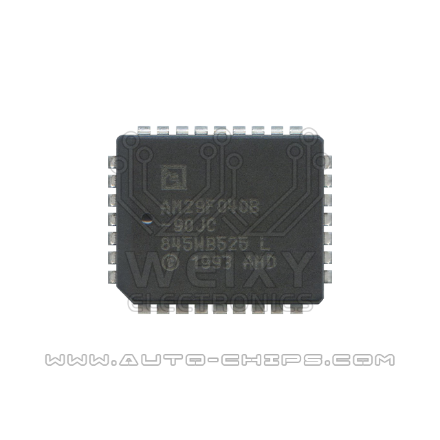 AM29F040B-90JC commonly used vulnerable flash chip for automotive ecu