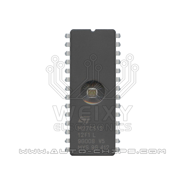 M27C512-12F1L flash chip use for automotives ECU