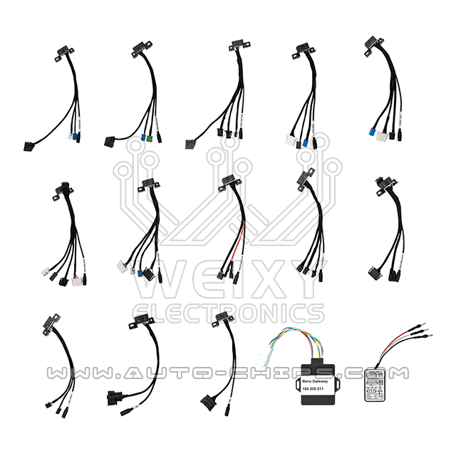 EIS ELV Cluster ISM 7G test platform cable for Mercedes-Benz works with Abrites, VVDI MB, CGDI MB, Autel + Gateway emulator + ESL emulator