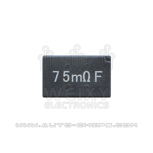 75mΩF resistor use for automotives ECU