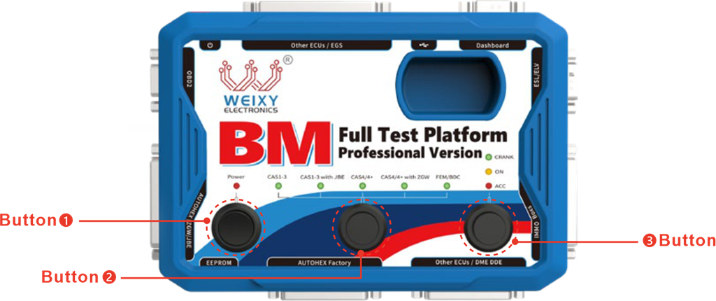 Tester box controls